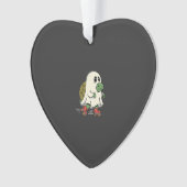 Ghost Turtle Roller Skates Halloween Design_1 Ornament (voorkant)