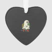 Ghost Turtle Roller Skates Halloween Design_1 Ornament (voorkant)