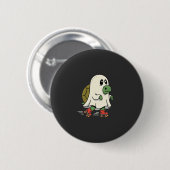 Ghost Turtle Roller Skates Halloween Design_1 Ronde Button 5,7 Cm (Voorkant /achterkant)