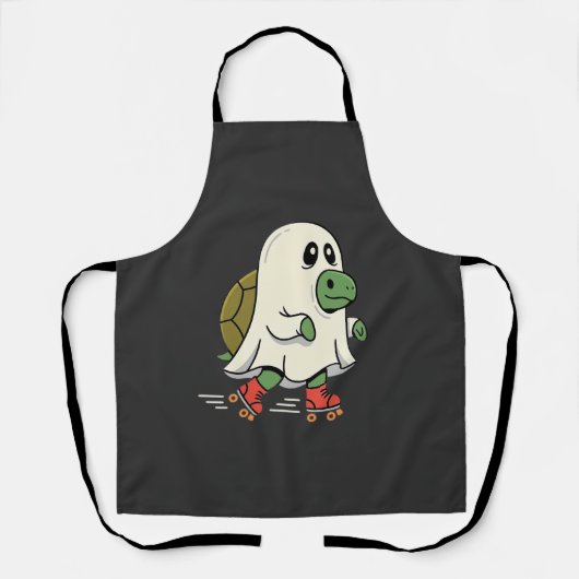 Ghost Turtle Roller Skates Halloween Design_1 Schort (Voorkant)