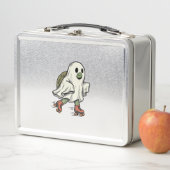 Ghost Turtle Roller Skating Vintage Halloween-ontw (In situ)