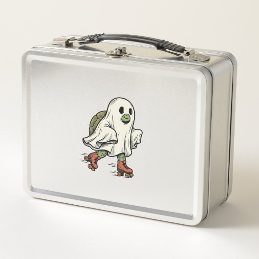 Ghost Turtle Roller Skating Vintage Halloween-ontw (Voorkant)