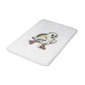 Ghost Turtle Roller Skating Vintage Halloween-ontw Badmat (Gekanteld)