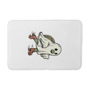 Ghost Turtle Roller Skating Vintage Halloween-ontw Badmat
