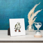 Ghost Turtle Roller Skating Vintage Halloween-ontw Fotoplaat (Insitu)