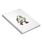 Ghost Turtle Roller Skating Vintage Halloween-ontw Notitieboek (Rechterzijde)