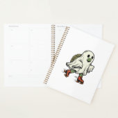 Ghost Turtle Roller Skating Vintage Halloween-ontw Planner (Display)