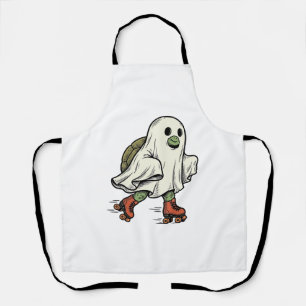 Ghost Turtle Roller Skating Vintage Halloween Ontw Schort