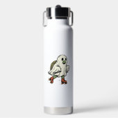 Ghost Turtle Roller Skating Vintage Halloween Ontw Waterfles (Voorkant)
