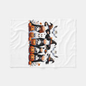 Ghost Uilen Koeien Halloween Dieren Koe Lover Spoo Fleece Deken (Voorkant (Horizontaal))