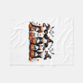 Ghost Uilen Koeien Halloween Dieren Koe Lover Spoo Fleece Deken (Voorkant (Horizontaal))