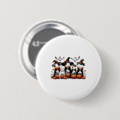 Ghost Uilen Koeien Halloween Dieren Koe Lover Spoo Ronde Button 5,7 Cm (Voorkant /achterkant)