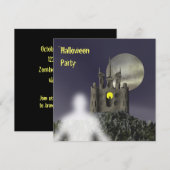 Ghost - Uitnodiging voor Halloween Party (Voorkant / Achterkant)