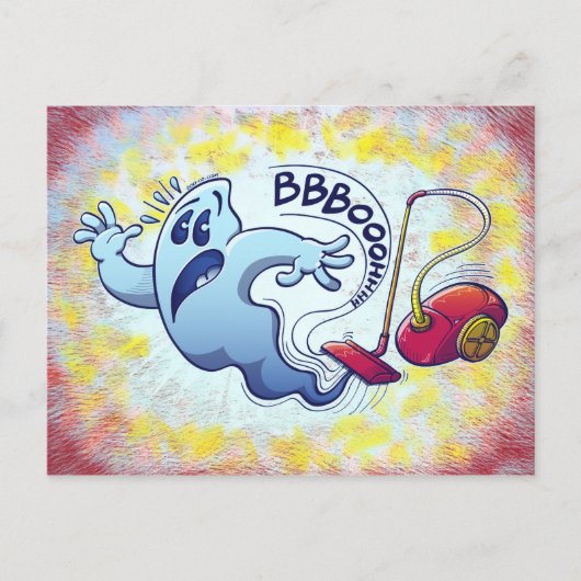 Ghost Vacuum Cleaner Nightmare Briefkaart (Voorkant)