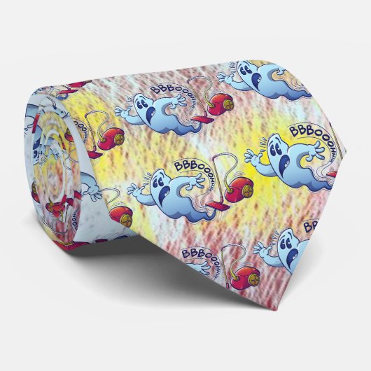 Ghost Vacuum Cleaner Nightmare Stropdas (Opgerold)