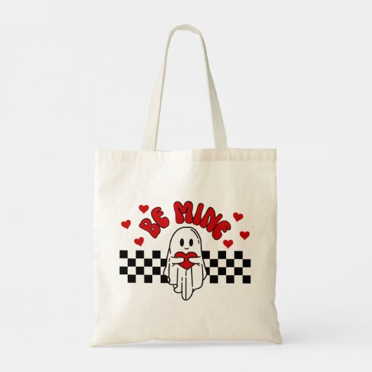 Ghost Valentijn's Day Canvas tas, grappig cadeau t Tote Bag (Achterkant)