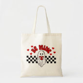 Ghost Valentijn's Day Canvas tas, grappig cadeau t Tote Bag (Voorkant)