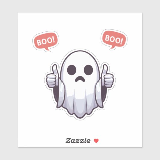 Ghost van afkeuring sticker (Vel)