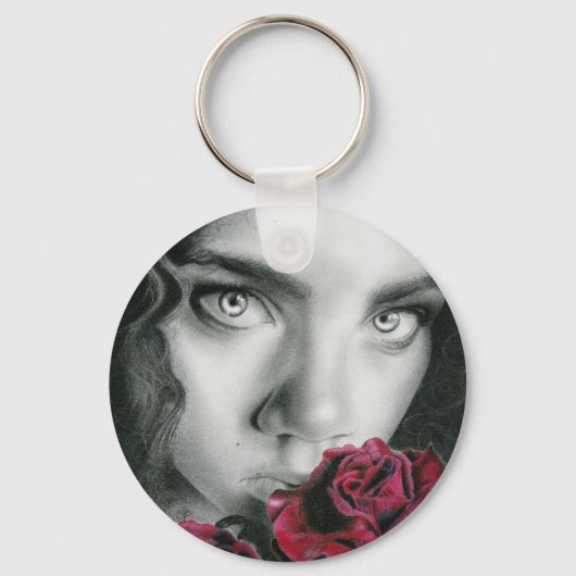 Ghost van een Roos Sleutelhanger (Voorkant)