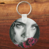Ghost van een Roos Sleutelhanger (Voorkant)