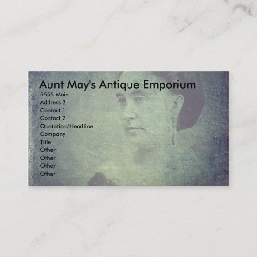 Ghost van het verleden visitekaartje (Voorkant)