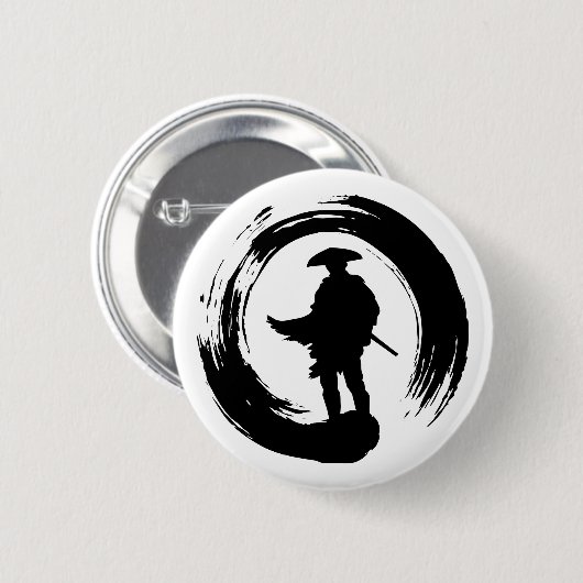 GHOST VAN TSUSHIMA NINJA POSE LOGO RONDE BUTTON 5,7 CM (Voorkant /achterkant)