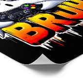 Ghost Video Game Bruh Halloween Gaming Controller Poster (Hoek)