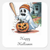 Ghost Vierkante Sticker (Voorkant)