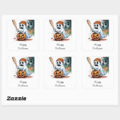 Ghost Vierkante Sticker (Vel)