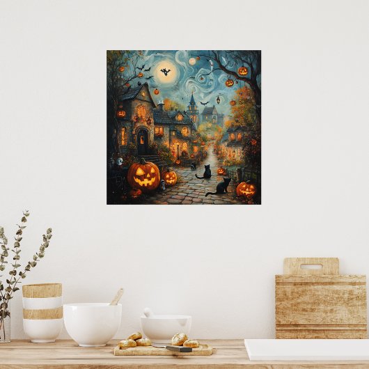 Ghost Village Art Poster (Keuken)