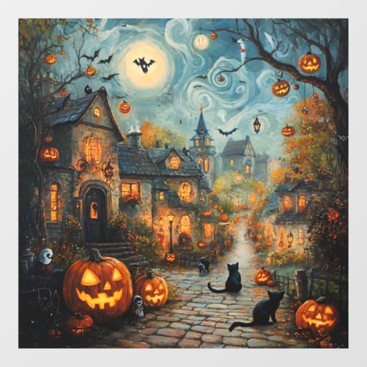 Ghost Village Window Cling Raamsticker (Vel)