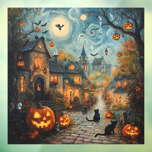 Ghost Village Window Cling Raamsticker (Vel 3)