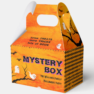 Ghost Vintage Treat Tricks Halloween Feest Mysteri Bedankdoosjes