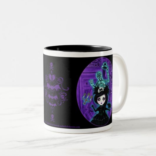 Ghost volgt je startpunt tweekleurige koffiemok (Voorkant rechts)