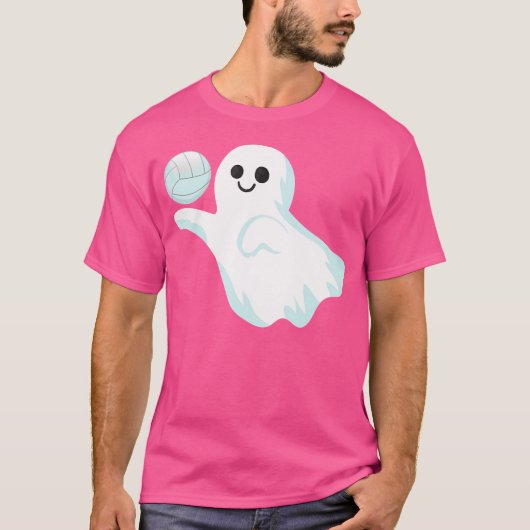 Ghost Volleybal voor meisjes Volleybal s T-shirt (Voorkant)