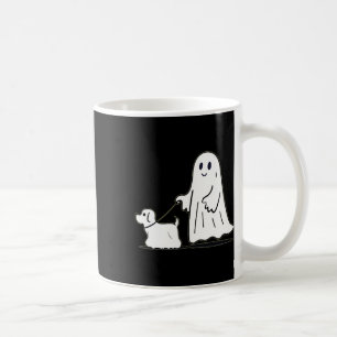 Ghost Walking Dog Ghostie Grappige Halloween Hond Koffiemok