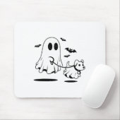 Ghost Walking Dog verkleed als een grappige geest Muismat (Met muis)