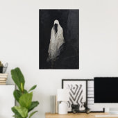 Ghost Wall Art, Gothic Spirit Printable, Dark Poster (Thuiskantoor)