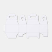 Ghost White Gable Favor Box Bedankdoosjes (Uitgevouwen)