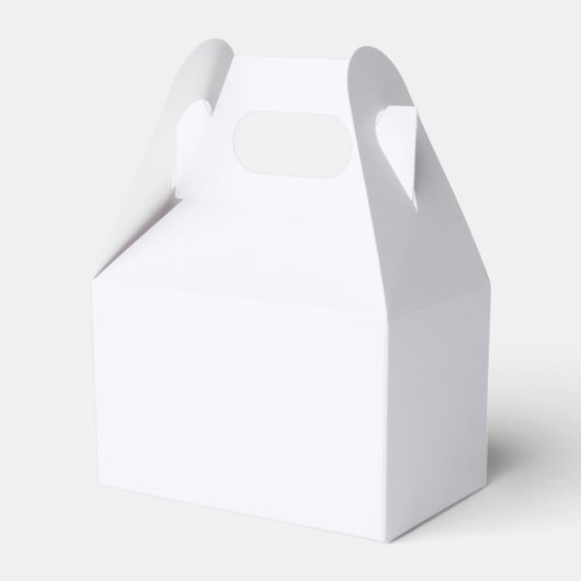 Ghost White Gable Favor Box Bedankdoosjes (Voorkant Zijde)