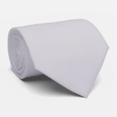 Ghost White Grey Modern Solid Kleur Stropdas (Opgerold)