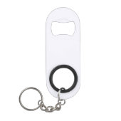 Ghost White Mini Flesopener met Sleutelhanger Flessenopener (Voorkant)