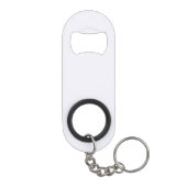 Ghost White Mini Flesopener met Sleutelhanger Flessenopener (Achterkant)