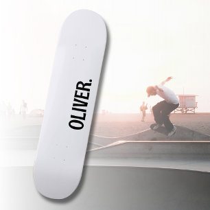 Ghost White Moderne naam Klassiek Trendy Persoonlijk Skateboard