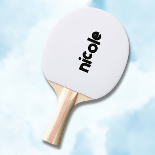 Ghost White Moderne naam Trendy minimalist Tafeltennisbatje
