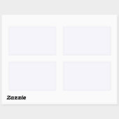 Ghost White Rechthoekige Sticker (Vel)