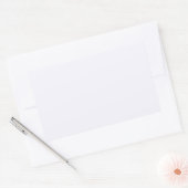 Ghost White Rechthoekige Sticker (Envelop)