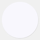 Ghost White Ronde Sticker (Voorkant)