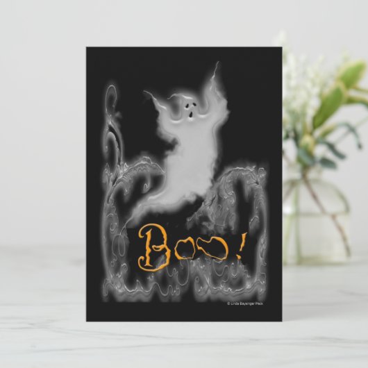 Ghost White Scroll Kaart (Staand voorkant)