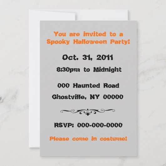 Ghost White Scroll Kaart (Achterkant)